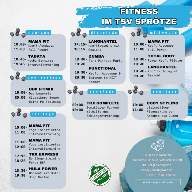 Fitness im TSV Sprötze