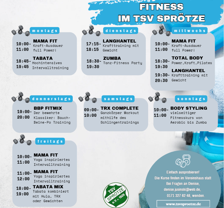 Fitness im TSV Sprötze