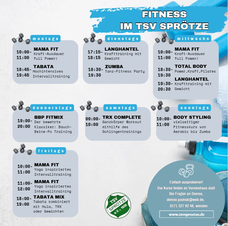 Fitness im TSV Sprötze